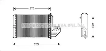 Радиатор печки PRASCO BW6172