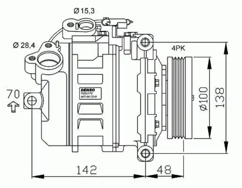 компрессор кондиционера!\ BMW E60 M57/N52 03> 32433 NRF