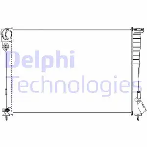 Радиатор системы охлаждения двигателя DELPHI TSP0524066