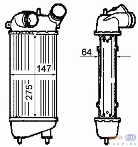 Интеркулер HELLA 8ML 376 760-711