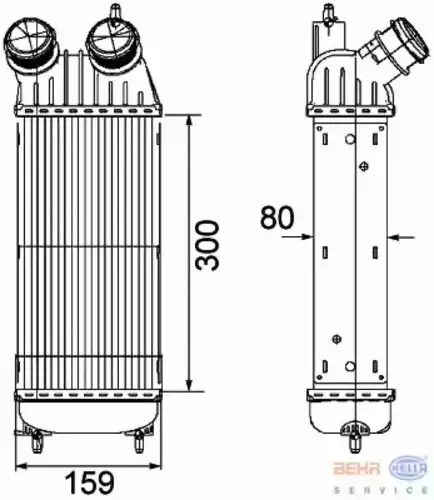 Интеркулер HELLA 8ML 376 746-211