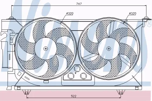 Fan assembly 85084 NISSENS