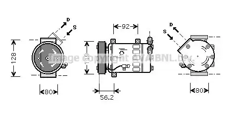 компрессор кондиционера!\ Citroen C3 04-07 CNAK237 AVA
