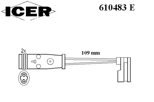 Датчик тормозных колодок ICER 610483 E