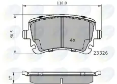 Тормозные колодки дисковые COMLINE CBP01313