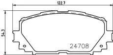 Тормозные колодки дисковые HELLA 8DB 355 013-901