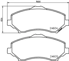 Тормозные колодки дисковые передняя ось HELLA 8DB 355 014-231