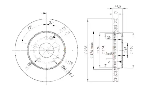 Тормозной диск ICER 78BD0117