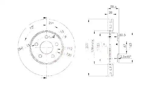 Тормозной диск ICER 78BD0415