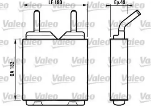 Радиатор печки VALEO 812150