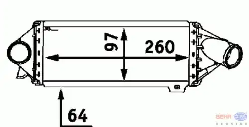 Интеркулер HELLA 8ML 376 723-061