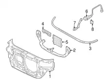 Поперечная балка 8D0199521BA VAG