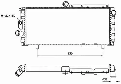 Радиатор кондиционера (конденсатор) NRF 58701