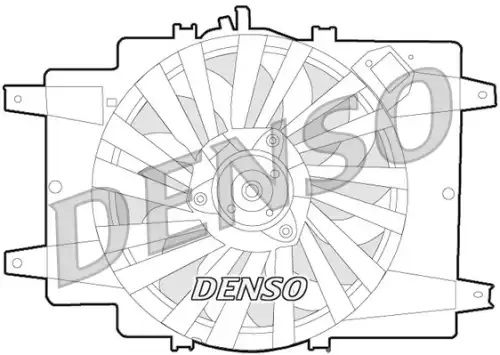 Вентилятор радиатора DER01008 DENSO