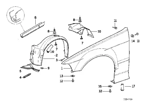 Крыло BMW 41 35 1 977 876