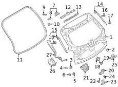 Деталь TK4862625B MAZDA