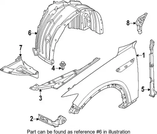 НАКЛАДКА КРЫЛА, МОЛДИНГ KMV656140A MAZDA