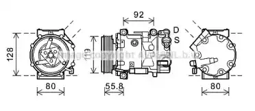 Компрессор, кондиционер CNK282 AVA