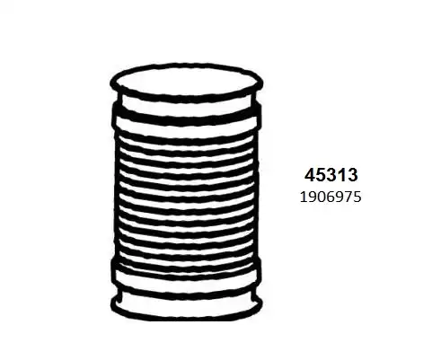 Гофра глушителя HOBI 45313 L= d=