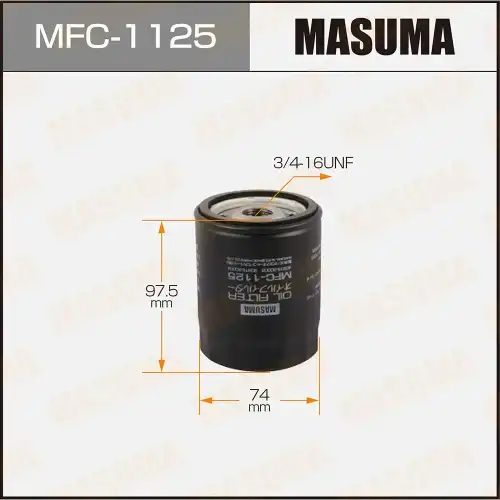 Фильтр масляный MASUMA MFC1125DUBL