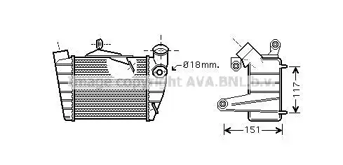 Интеркулер AVA SA4019