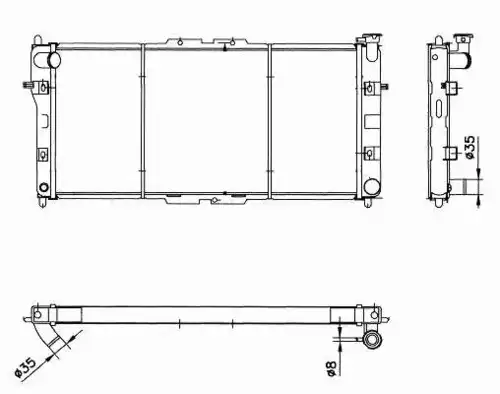 Радиатор кондиционера (конденсатор) NRF 52020