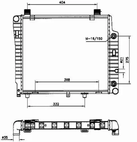 Радиатор кондиционера (конденсатор) NRF 50534