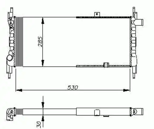Радиатор кондиционера (конденсатор) NRF 58711