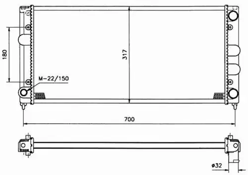 Радиатор кондиционера (конденсатор) NRF 509506