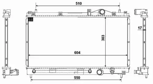 Радиатор кондиционера (конденсатор) NRF 50332