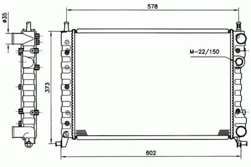 Радиатор кондиционера (конденсатор) NRF 58219