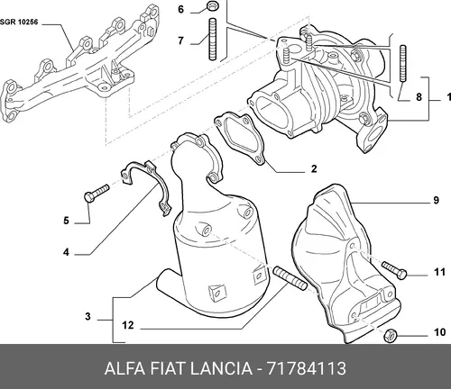 ТУРБОКОМПРЕССОР ДИЗЕЛЬНОГО ДВИГАТЕЛЯ 7 178 4113 FIAT