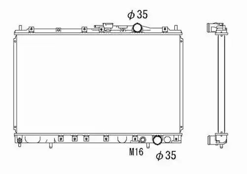 Радиатор кондиционера (конденсатор) NRF 53301