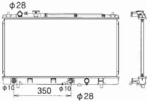 Радиатор кондиционера (конденсатор) NRF 53340