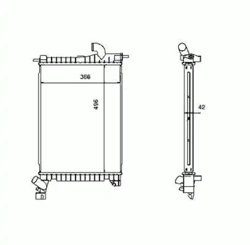 Радиатор кондиционера (конденсатор) NRF 507527