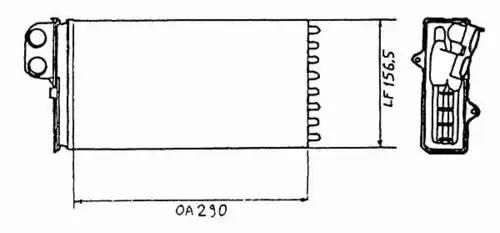 Радиатор кондиционера (конденсатор) NRF 58639