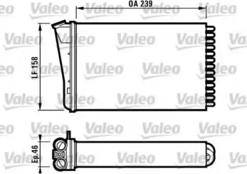 Радиатор печки VALEO 812126