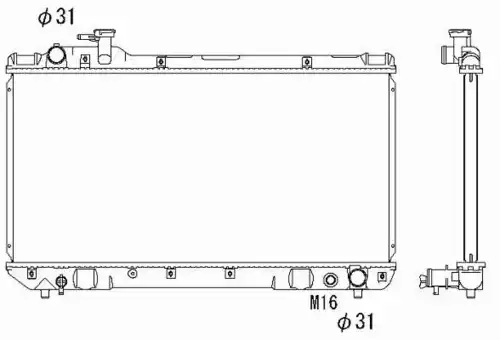 Радиатор кондиционера (конденсатор) NRF 503988