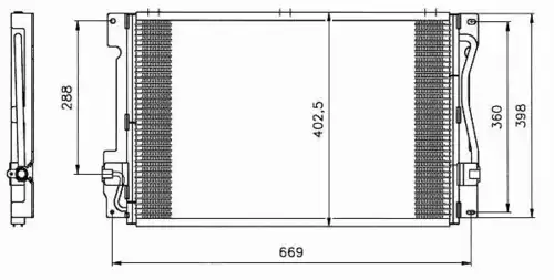 Радиатор кондиционера (конденсатор) NRF 35151
