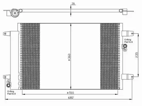 Радиатор кондиционера (конденсатор) NRF 35403