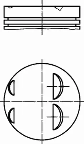 поршень Ren 56 095 98 0 PERFECT CIRCLE