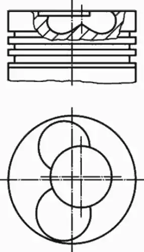 поршень VW 56 008 98 1W PERFECT CIRCLE
