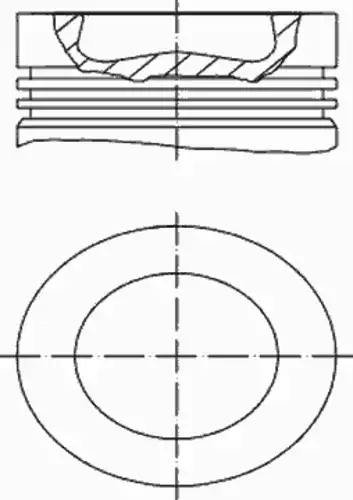 поршень d131 Volv 56 039 68 0 PERFECT CIRCLE