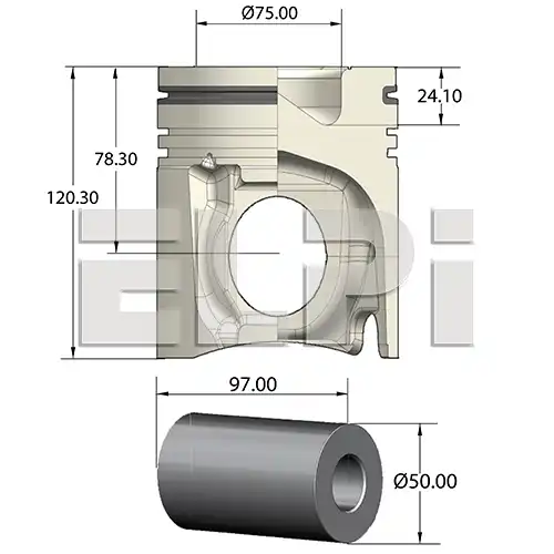 Поршень LP181 3223 STD ELPI