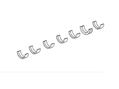 Вкладыш подшипника Gelb !60.00MM(0) \BMW 3' E30, E36, E46, 5' E28, E34, E39, E60, E61, 7 11 21 1 717 526