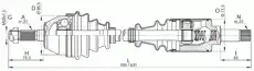 привод левый Citr DRS6145.00 OPEN PARTS