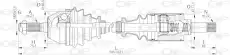 привод левый Citr DRS6145.00 OPEN PARTS