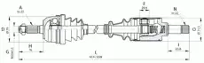 привод левый Peug DRS6084.00 OPEN PARTS