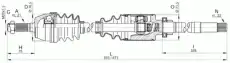 привод правый Peug DRS6005.00 OPEN PARTS