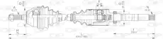 привод правый Peug DRS6005.00 OPEN PARTS